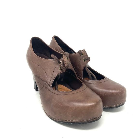 Dansko Shoes - DANSKO Rory Mary Jane Brown Platform Heels size 40/ 9.5-10
